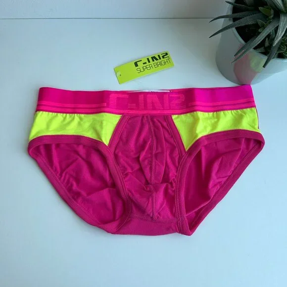 C-IN2 - Super Bright - Tank and Low Rise Brief - Pacifico Pink (M) (2 Items) - Picture 6 of 12